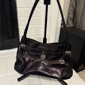 Elegant Brighton Black Leather Women's Handbag